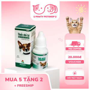 top 5 thuốc nhỏ tai cho mèo