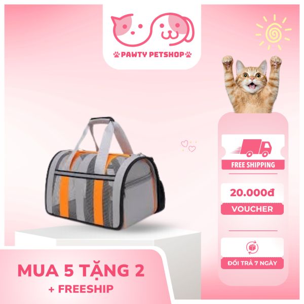 Túi Vận Chuyển Chó Mèo Chất Liệu Lưới - Ảnh 4