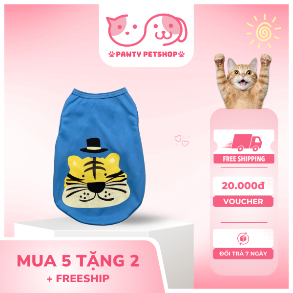 áo xanh chó mèo