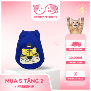 áo xanh đậm chó mèo