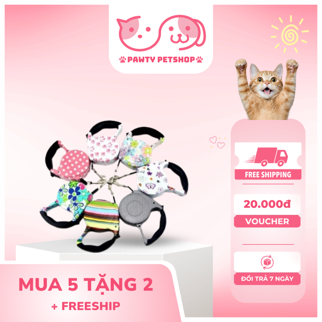 dây dắt chó tự cuốn